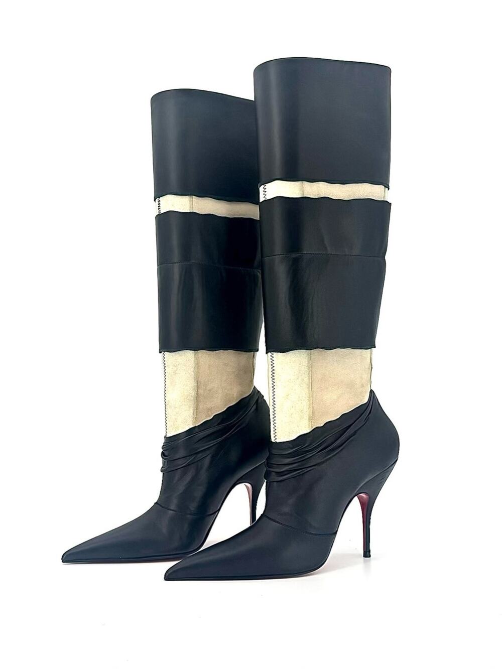 Christian Louboutin x Maison Margiela Xrismarteen 100 Knee High Boots 36